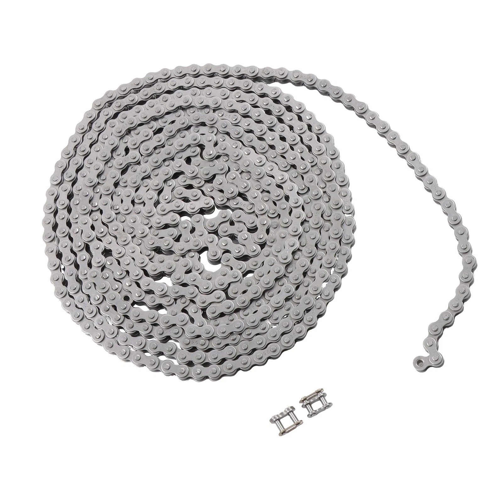 10ft Roller Chain Set with 2 Connectors for Go Karts