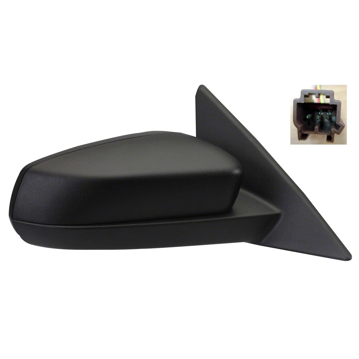 Replacement Passenger Power Door Mirror w/Ready to Paint and Textured Covers