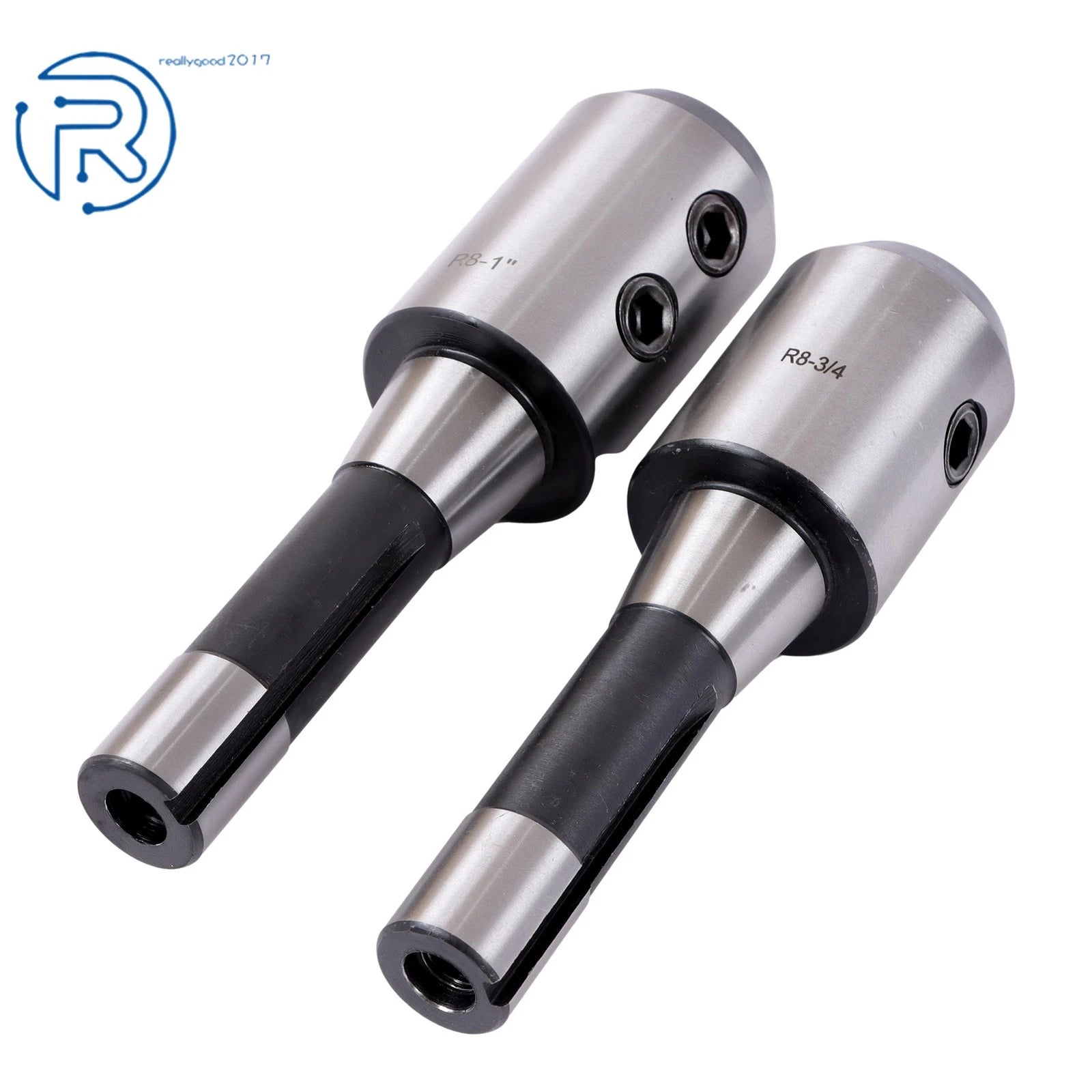 5Pcs End Mill Holder Set for R8 (1/4", 3/8", 1/2", 3/4", 1")