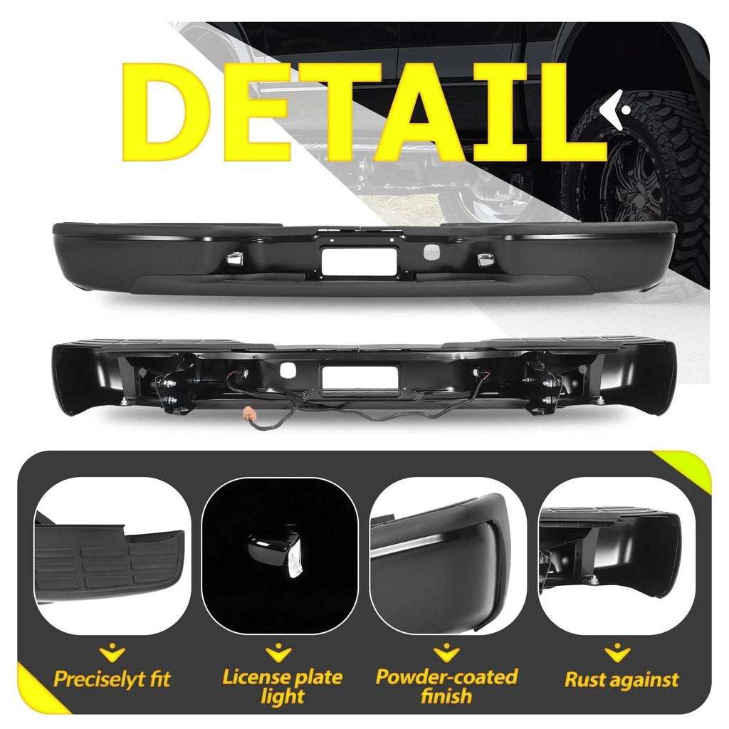 Rear Bumper Assembly for Chevrolet Silverado GMC Sierra 2500HD/3500HD (1999–2007)