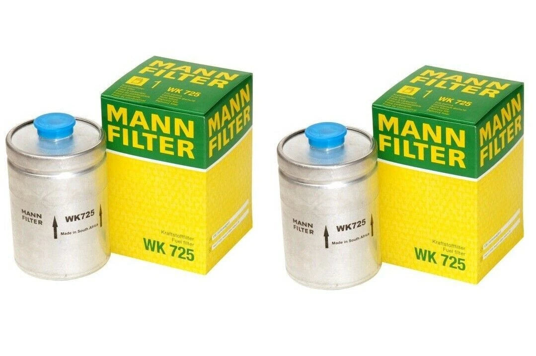 Set of 2 OEM Mann Fuel Filters WK 725 for VW Peugeot Audi Volvo Saab Jaguar