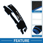 Dashboard Cover Mat for Lexus ES 300h 2021-2023 Sun Protector Pad Black Blue