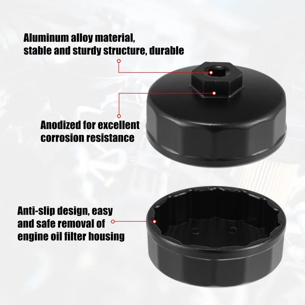 74mm 14 Flutes Oil Filter Wrench Socket for Mercedes Benz 