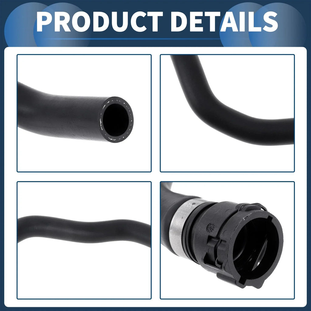 Radiator Hose 3.0L for BMW E53 X5 (2001-2006) Rubber Black