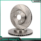Front Drilled Slotted Brake Rotors for Chevrolet Equinox Malibu (2013–2015)