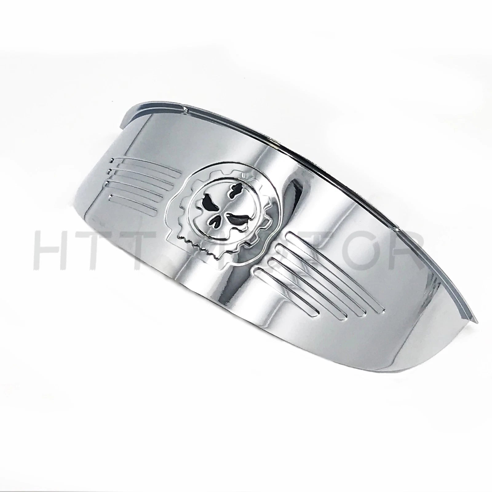 Skull Chrome 7" Headlight Visor for Harley XL XLH FXR
