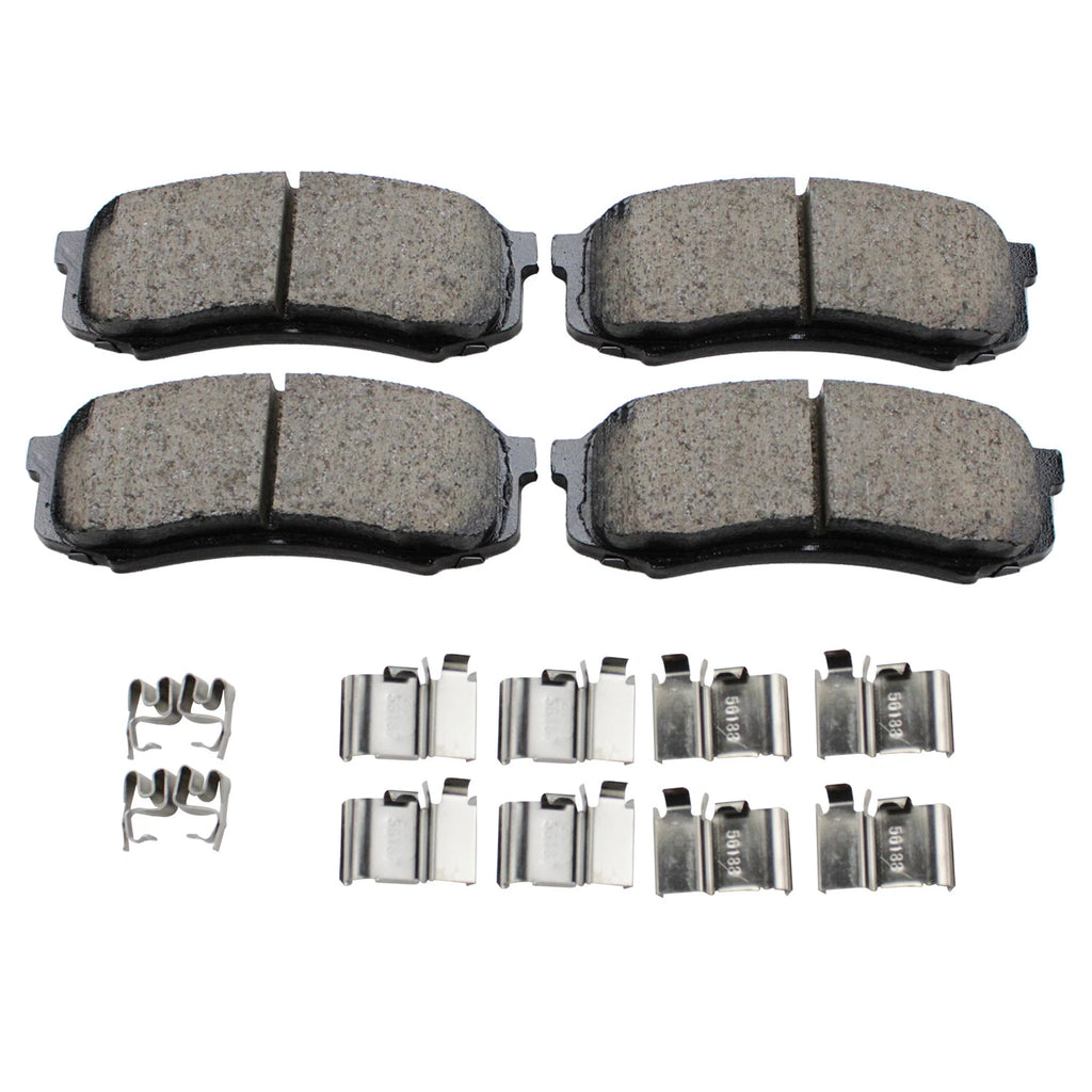 Set of 4 Akebono ProACT Rear Ceramic Brake Pads for GX460 GX470 4Runner FJ Cruiser (2010–2023)