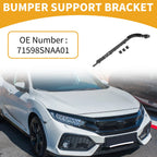 LH Rear Bumper Support Bracket for Honda Civic (2006–2011) 1 Pc Black ABS