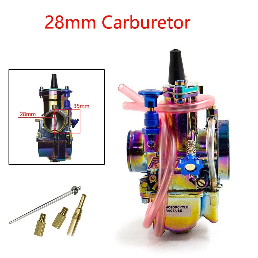 28mm Carburetor & Power Jet for PWK28 Dirt Bike ATV Racing Motorcycle (2/4 Stroke)