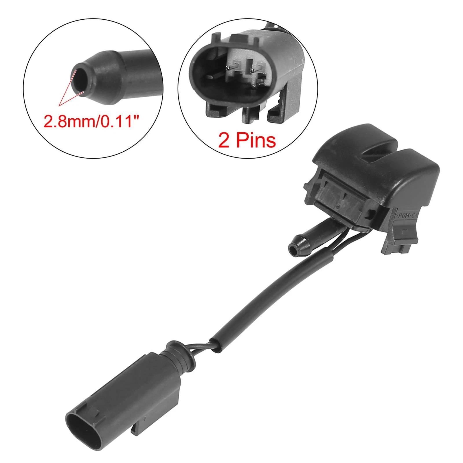 1 Pair Heated Spray Nozzles for BMW 3 Series E46 (1997–2005) 61668374365 61668374366
