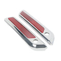 Chrome Saddlebag Hinge Latch Covers for Harley Touring FLHX FLHR FLTRX (2014–2023)