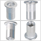 Set of 100 Aluminum Rivet Nuts for Various Applications