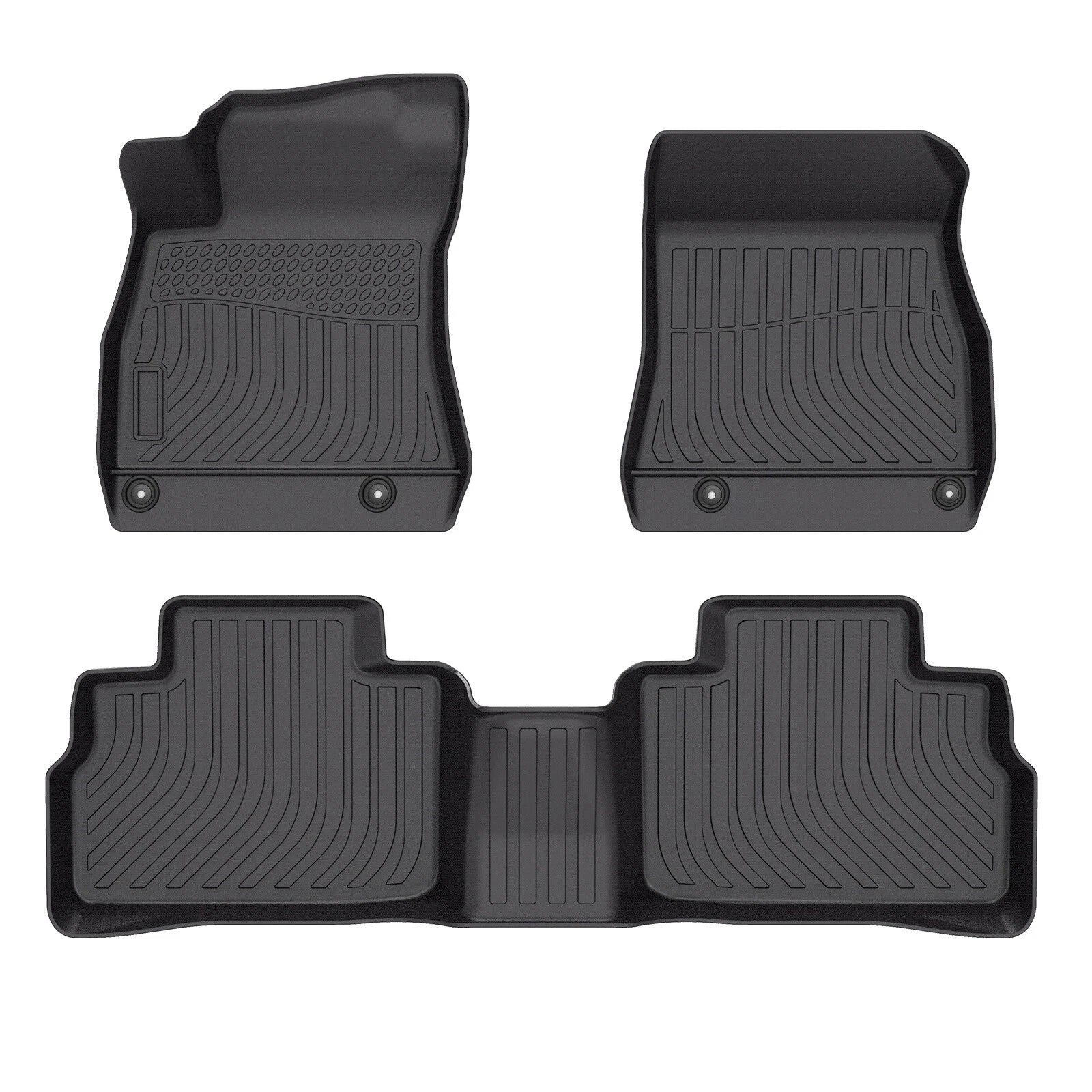 Set of 3 TPE Rubber All Weather Floor Mats for Nissan Sentra (2020–2025)