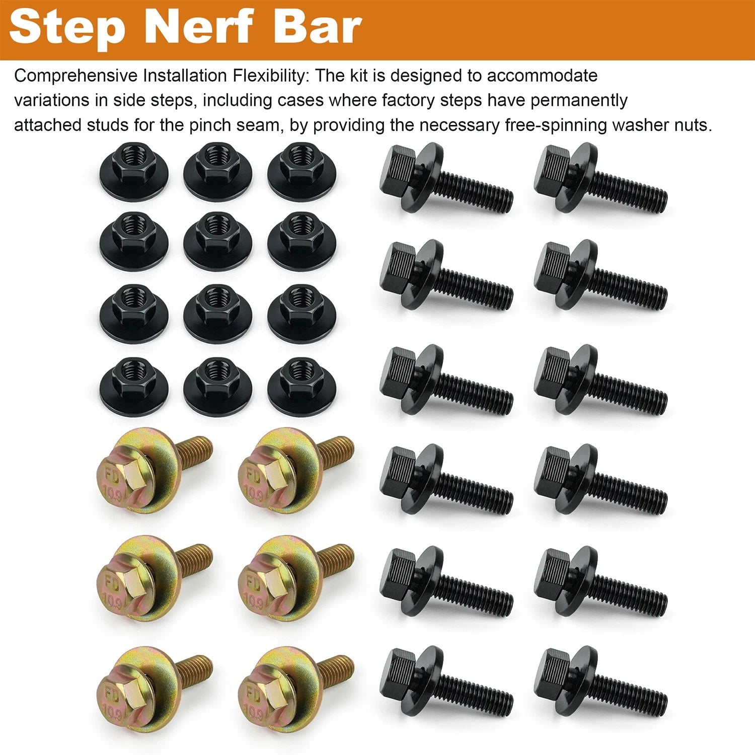 Heavy-Duty Mounting Hardware for Jeep JK & JL 4-Door (2007–2023)
