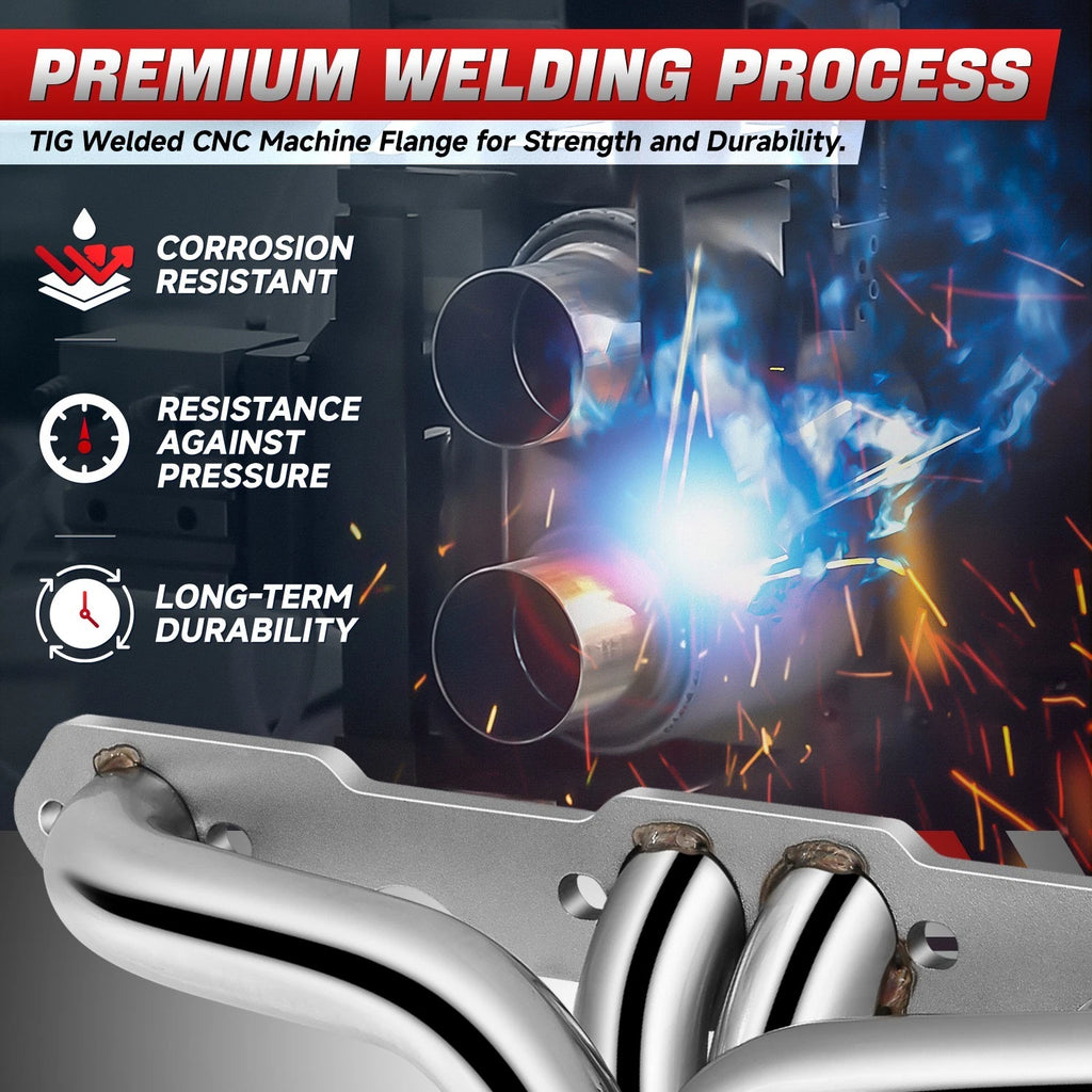 T304 Stainless Steel Exhaust Manifold Headers for Chevrolet Corvette (1955–1982)