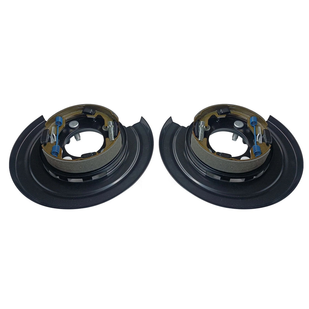 Set of 2 Loaded Brake Backing Plates for Ford F250 F350 F450 (2005–2012)
