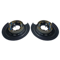 Set of 2 Loaded Brake Backing Plates for Ford F250 F350 F450 (2005–2012)