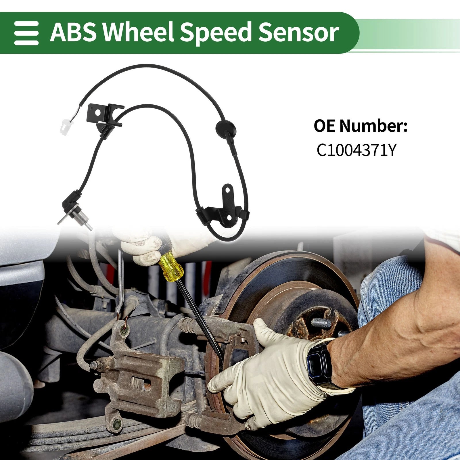 ABS Wheel Speed Sensor No.C1004371Y for Mazda Premacy (1999–2003)