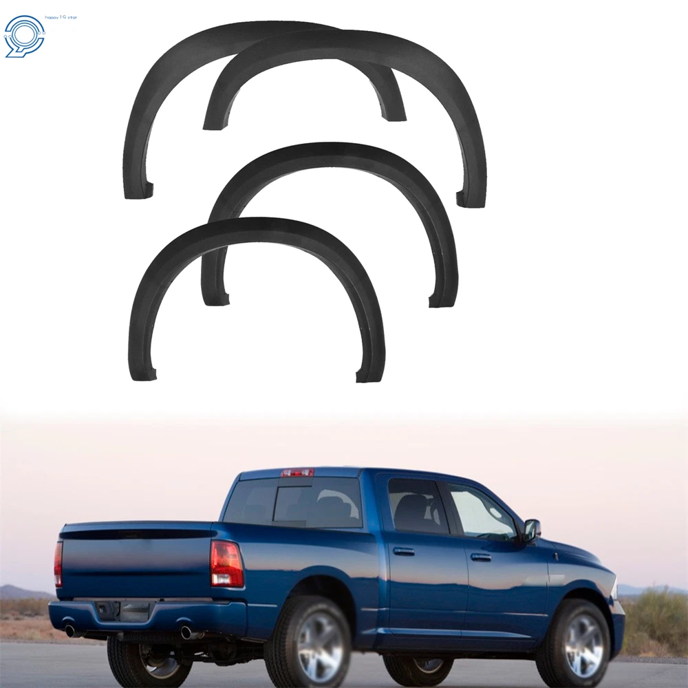 Set of 4 Fender Flares for Dodge Ram 1500 (2009–2018)