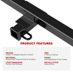 2 Inch Trailer Hitch Receiver for Toyota RAV4 (2019-2024)