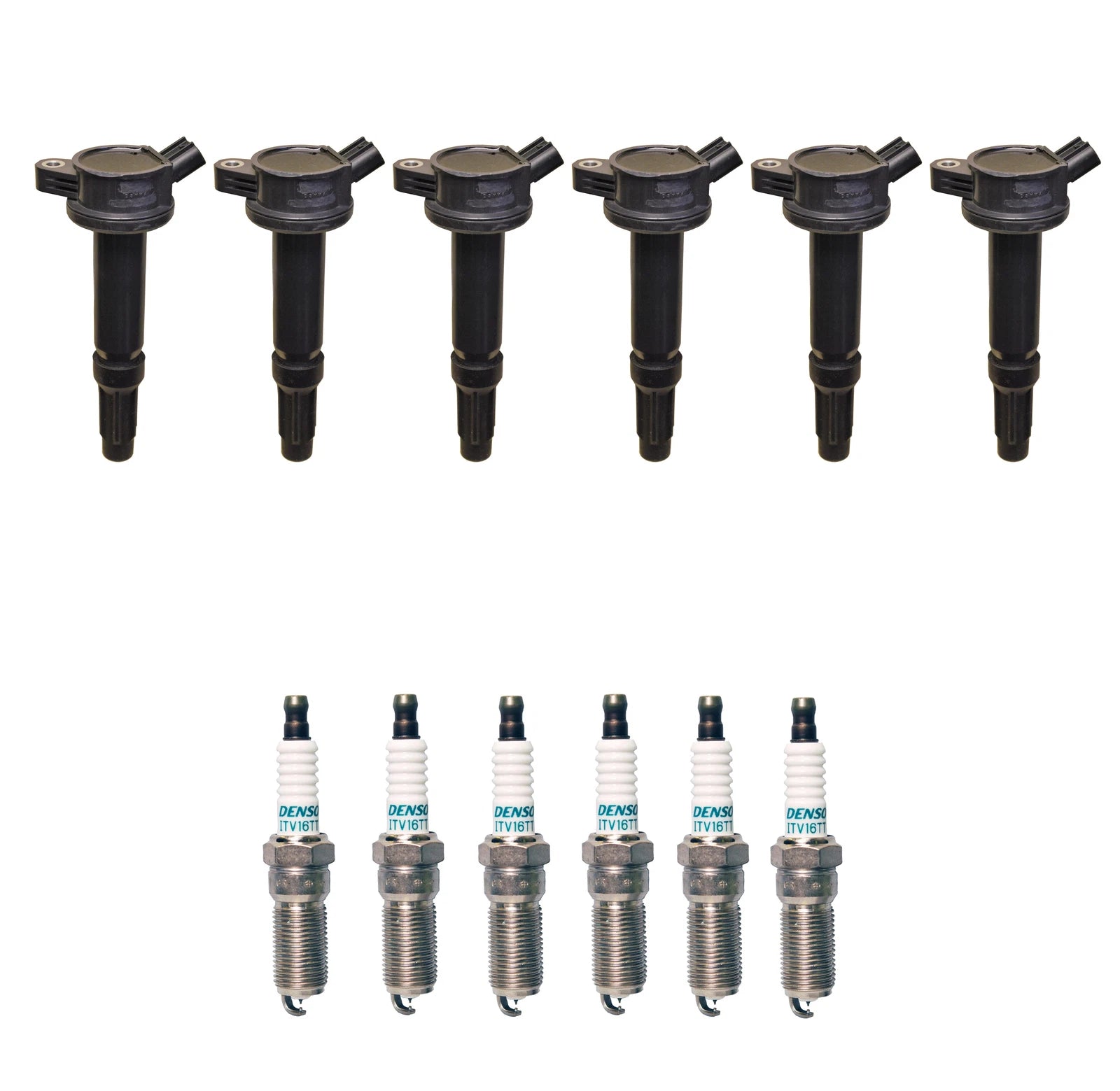 Set of 6 Ignition Coils & 6 Spark Plugs for Mazda 3.0 V6 (2004–2009)