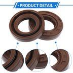 Set of 2 Oil Seal Rotary Shaft Seal FKM Rubber 18x32x7mm
