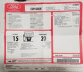 Window Sticker for Ford Explorer Limited 4x4 (2002)