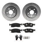 Front Brake Rotors and Pads for Dodge Durango (2011–2020) Jeep Grand Cherokee (2011–2018)