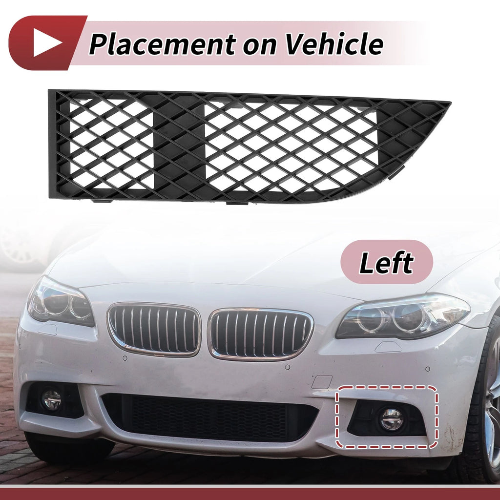 1 Pc Fog Light Grill for BMW 750Li (2006–2008) No. 51117135563 Black
