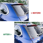 Rear Window Side Spoiler Trim Gloss Black for BMW 5 Series Touring (2011–2017)