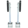 Pair Zinc-Plated Steel Roller Guide-On for Boat Trailer (Sailboat)