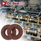 2X Oil Seal Rotary Shaft Seal FKM Rubber 22x45x7mm for Various Models