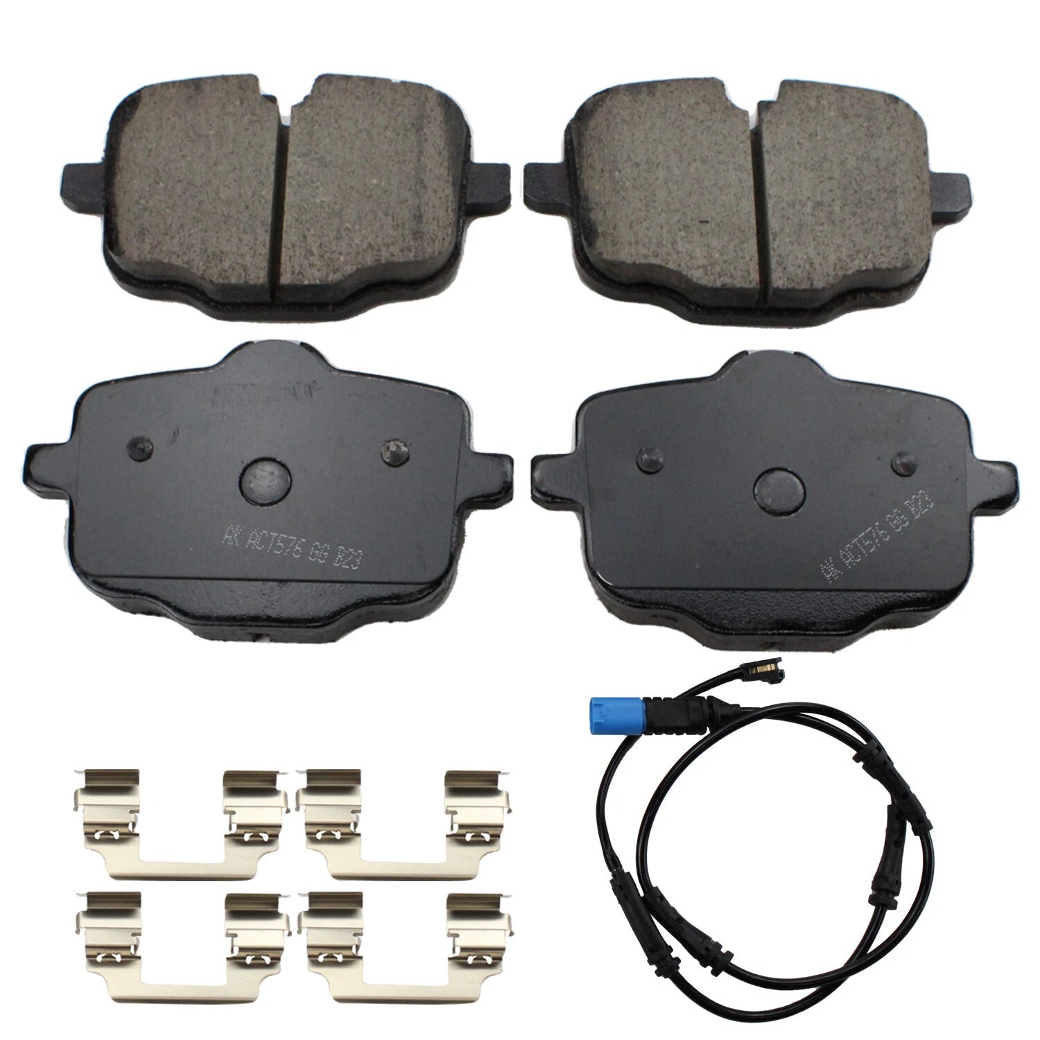 Set of 4 Akebono Euro Ultra Premium Rear Ceramic Brake Pads for BMW X5 X6 (2007–2019)