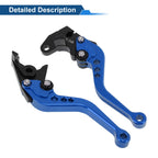 Adjustable Short Brake Clutch Levers for Suzuki GSX-8R (2023–2025) - Blue