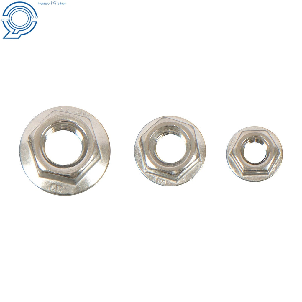 Set of 245 Hex Screws Flanged Bolts Nuts Kit for Metric M6 M8 M10