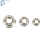 Set of 245 Hex Screws Flanged Bolts Nuts Kit for Metric M6 M8 M10