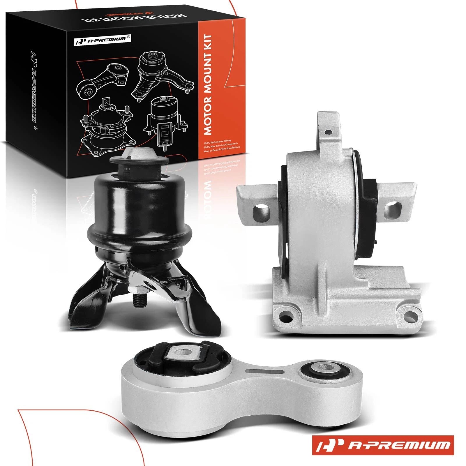 3X Engine Motor & Trans Mount for Ford Fusion Mercury Milan (2006–2009)