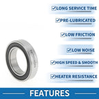 Deep Groove Ball Bearing P4 for Scooter Skateboard Wheel (20x32x7mm)