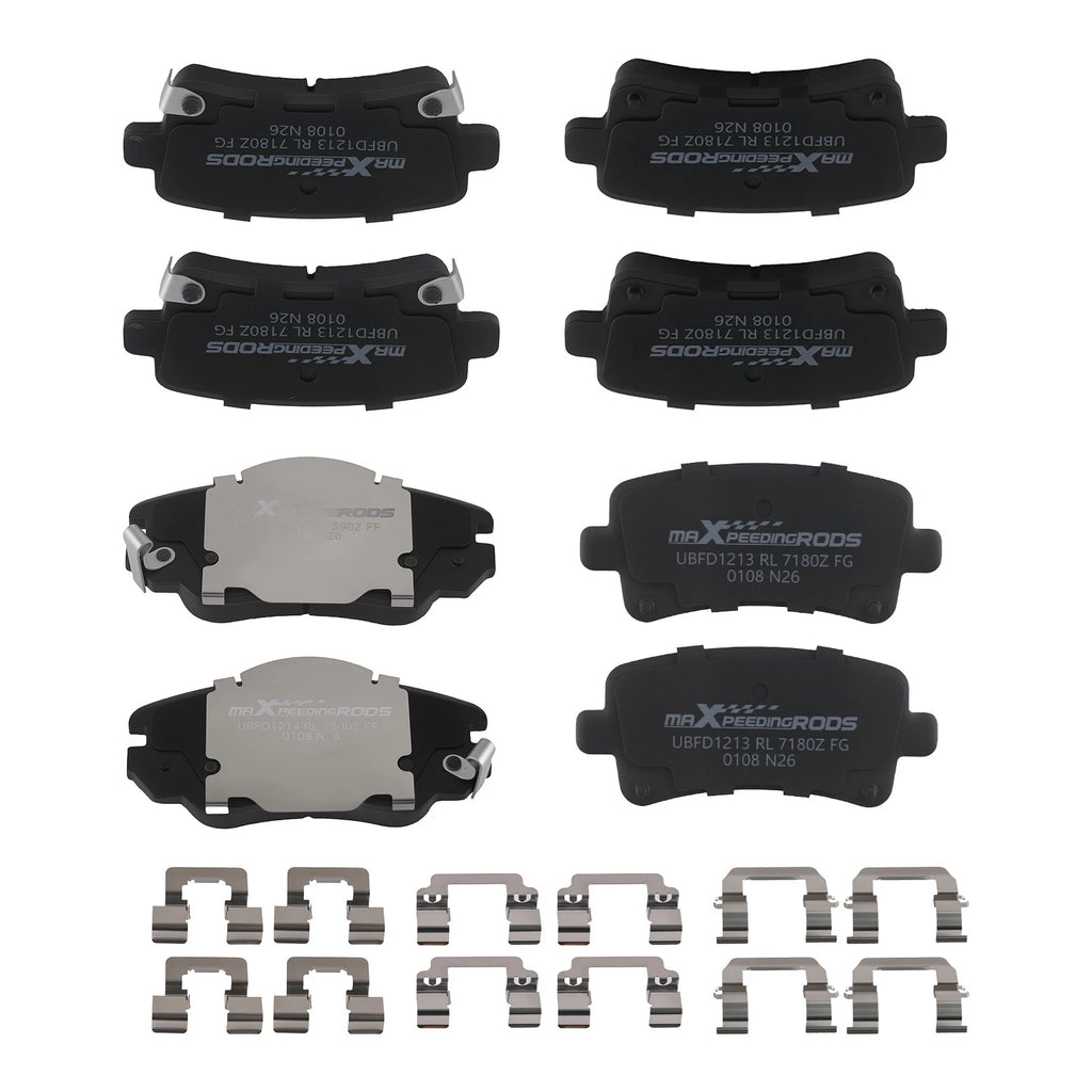 Ceramic Brake Pads Kit for Buick Allure LaCrosse Regal Chevy Malibu (2005–2016)