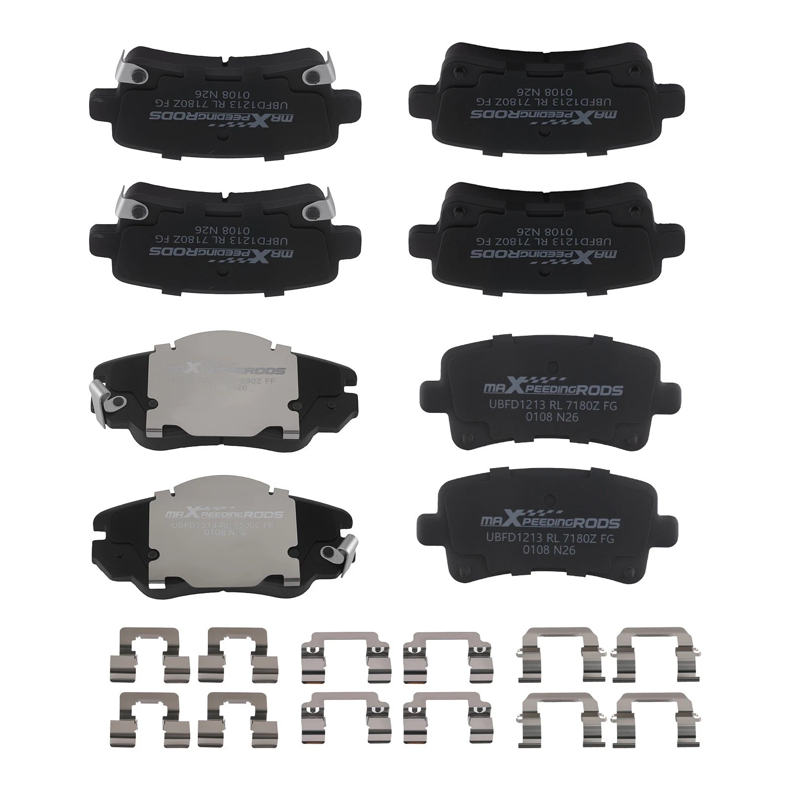 Ceramic Brake Pads Kit for Buick Allure LaCrosse Regal Chevy Malibu (2005–2016)