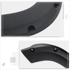Set of 4 Matte Wheel Fender Flares for GMC Sierra (2007–2014)