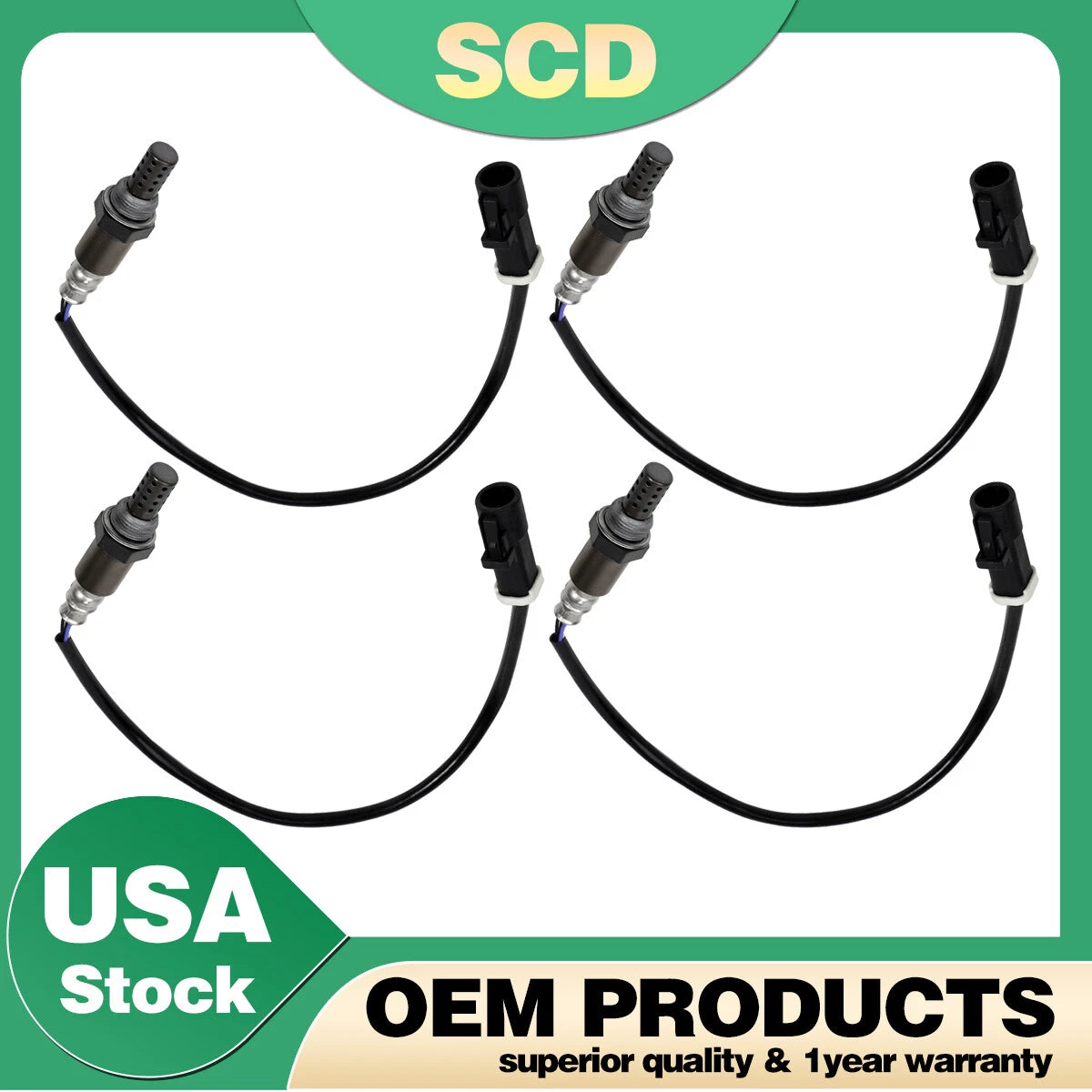 Set of 4 Oxygen Sensors for Ford F150 Pickup 1997–2008 5.4L 4.6L 4.2L SG1813