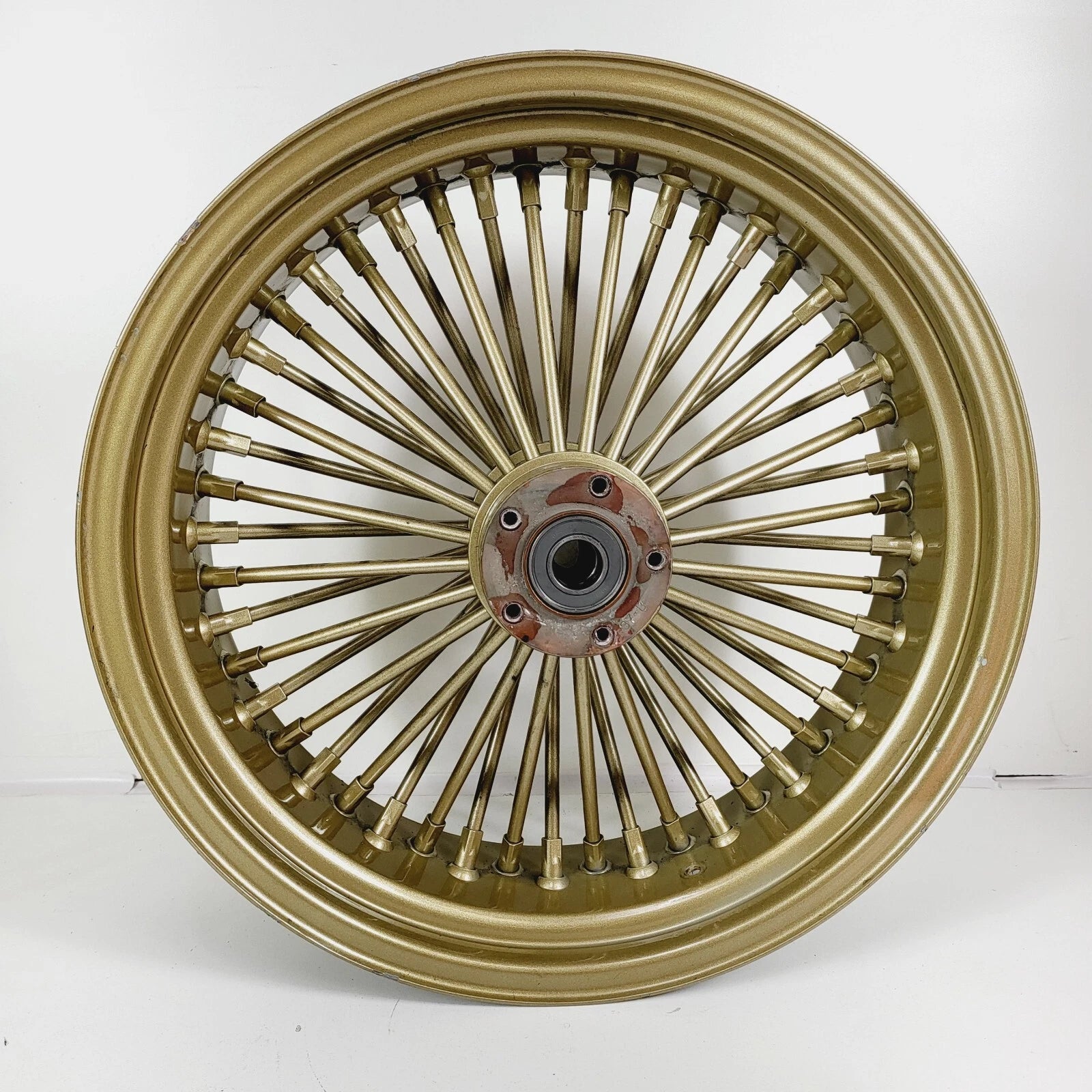 18" x 5.5" Fat King Daddy Gold Spoke Rear Wheel Rim for Harley Custom