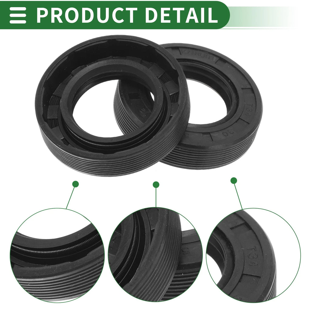 Set of 5 Oil Seal TG4 Lip Seal Ring 30x52x12mm NBR Rubber for Rotary Shaft