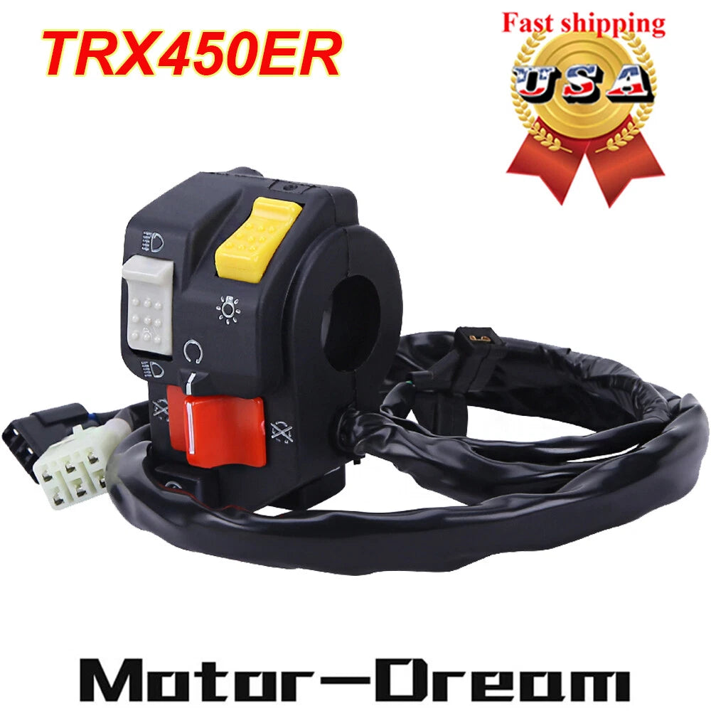 L/H Switch for Honda TRX450ER (2004–2009) Start/Stop/Hi/Electric Start