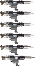 6X Fuel Injector 095000-6521 09709500-652 for Toyota Dyna (200)