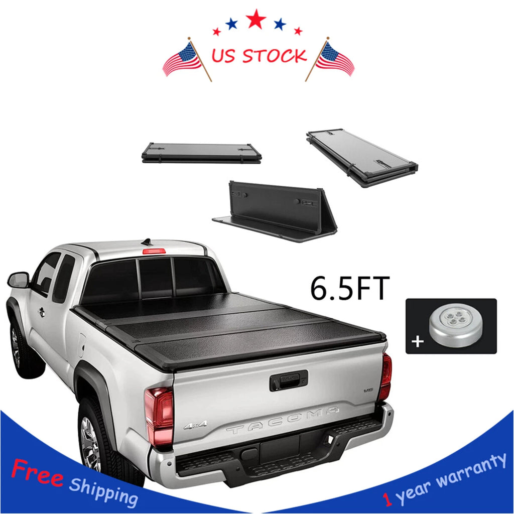 Hard Tri-Fold Tonneau Cover for Dodge Ram 1500 3500 2500 (2009–2018)