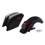 5" Stretched Hard Saddlebags Rear Fender LED Light for Harley Touring (2014–2024)