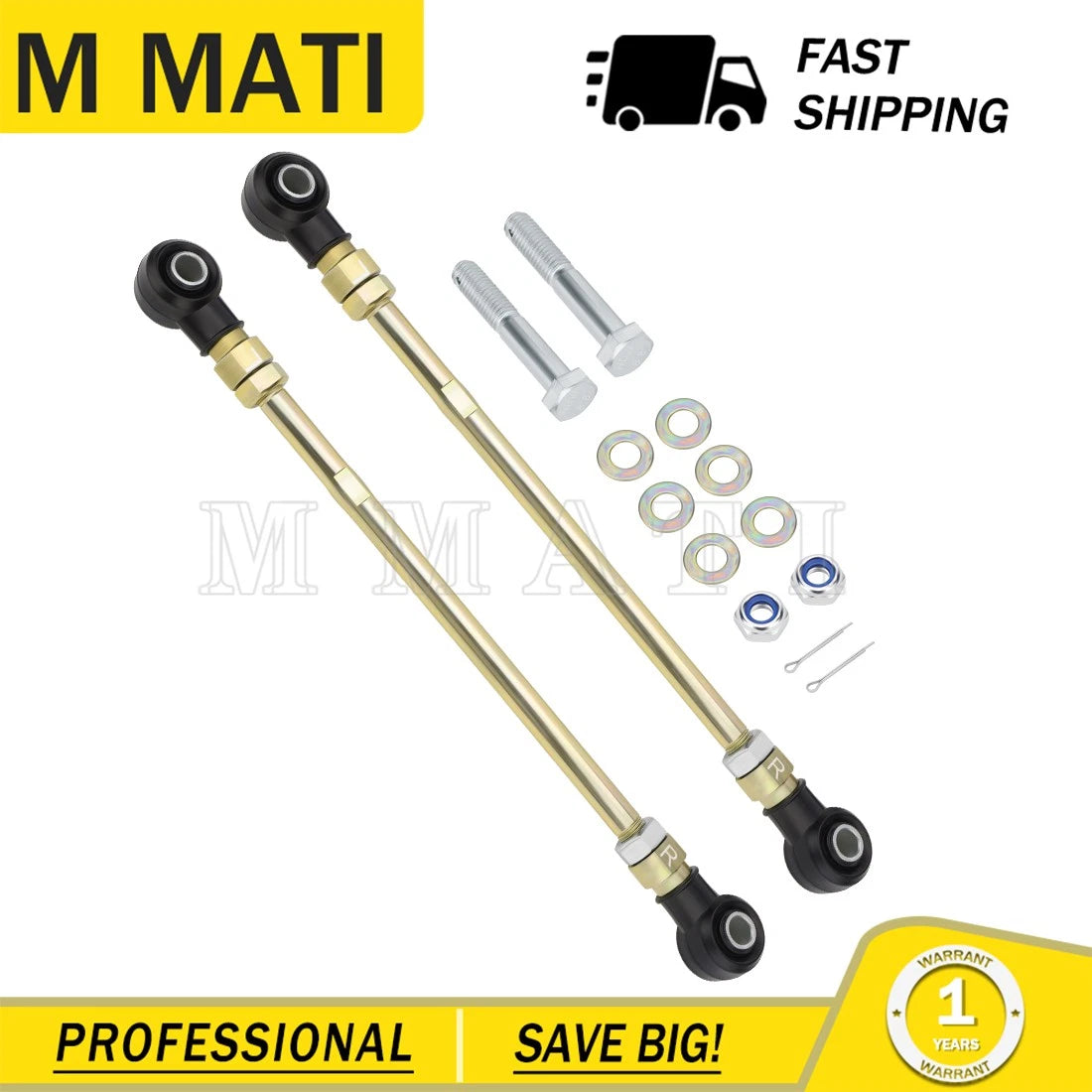 Tie Rod End Assembly for Polaris Sportsman 335 400 500 600 700 Scrambler 400 500 (1995–2008)