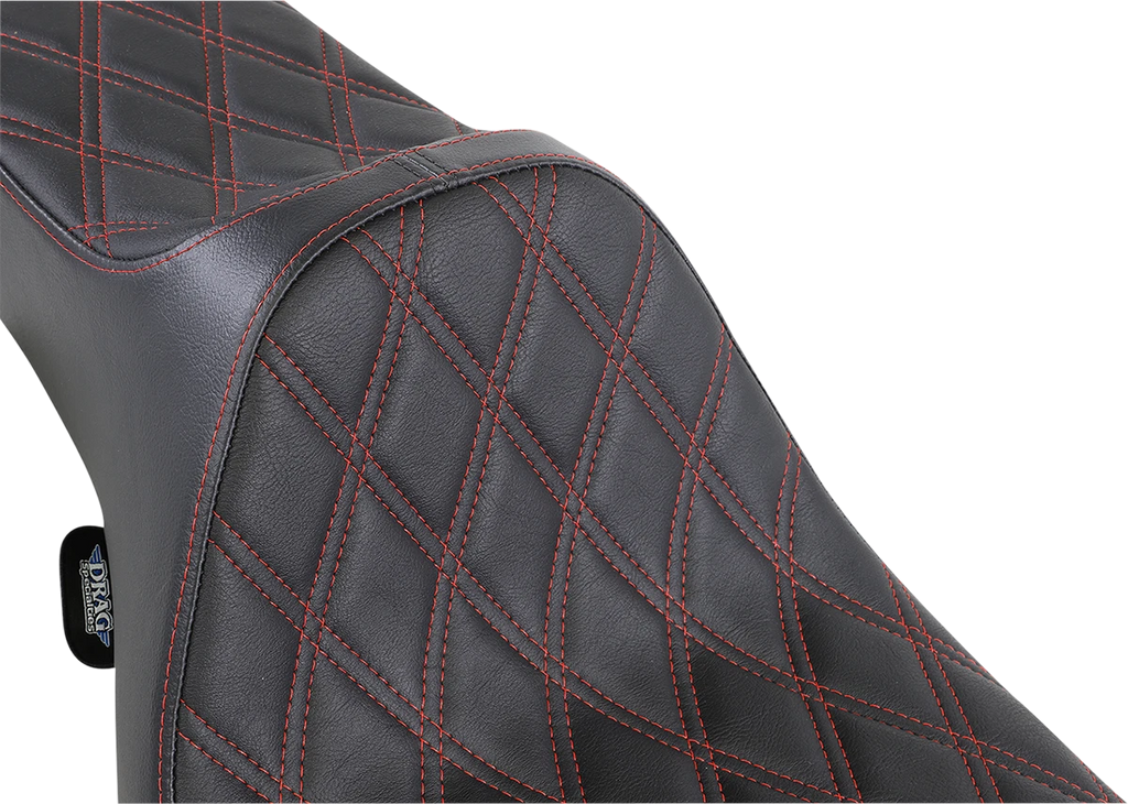 Extended Reach Predator III Seat for Harley Davidson (2000–2023) - Black, Double Diamond